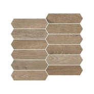 Керамогранит Contempo Mini Crayon Walnut (114833) 3,7х13,6 Wow глазурованный, матовый универсальный