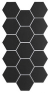 Керамогранит Black 51x26.5 универсальный матовый