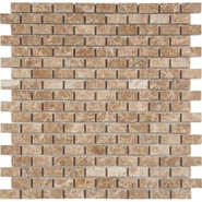 Мозаика SBW2308P камень 29x30.5 см полированная чип 15x15 мм, бежевый