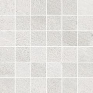 Мозаика Burl White Matte Mosaico (742266) керамогранит 30х30 см Casa Dolce Casa Stones and More 2.0 матовая чип 50х50 мм, белый, серый