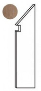 Плинтус Etic Noce Battiscopa Sag.DX ANCJ 7,2x30 шт керамогранит