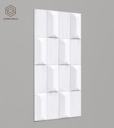 Стеновая декоративная панель Geometrium ECOGR0210W Alpine Walls под покраску 1200х600х25 мм
