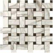 Декор мозаика S.M. Calacatta Gold Twist Mosaic / S.M. Калакатта Голд Мозаика Твист керамический