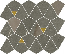 Мозаика Метрополис Аркадиа Вертекс керамогранит 25.8х30 см матовая серый 600110000946
