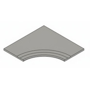 Керамогранит Cosmos Grey Bordo 30x120 Svasato Round Italon x2 структурированный бортик закругленный с выемкой 620090001395