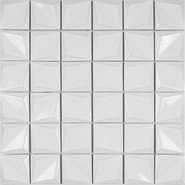 Мозаика KKV50-1R керамика 30.6х30.6 см глянцевая чип 48x48 мм, белый