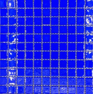 Мозаика из стекла PIX004, чип 25x25 мм, сетка 300х300х4 мм глянцевая, синий