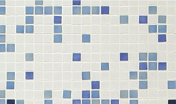 Мозаика Azul - часть 2 2.5x2.5 стекло 31.3х49.5