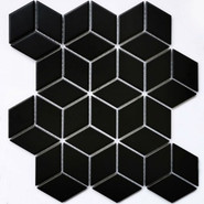 Мозаика Landa Black matt 4.8x4.8 керамическая 26.7x30.9