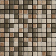 Мозаика Mix Standard Metropolitan 6 керамика 30х30 см Appiani матовая чип 25х25 мм, бежевый, коричневый XMBM 706