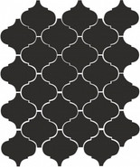 Настенная плитка 65001 Арабески Глянцевый Черный 26x30 Kerama Marazzi керамическая