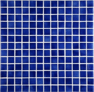 Мозаика Ezarri 2512-C стекло 31.3х49.5 см глянцевая чип 25х25 мм, синий