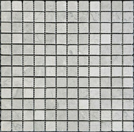 Мозаика PIX 329 Tundra Grey, мрамор 30.5х30.5 см Pixmosaic матовая чип 23х23 мм, серый PIX 329