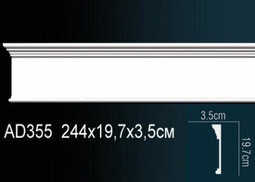 Молдинг Гладкий AD355 (20) Перфект полиуретан