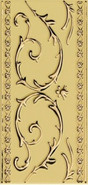 Декор Gold Narciso B Su Crema керамический