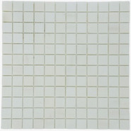 Мозаика Marble Mosaic Thassos Pol камень 30х30 см полированная чип 23х23 мм, белый
