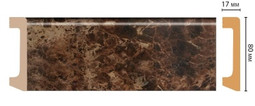 Плинтус напольный D235-713 ДМ Decomaster (80х17х2400 мм)