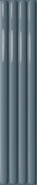 Настенная плитка Plinto Out Blue Gloss 10.7х54.2 DNA Tiles глянцевая, рельефная (структурированная) керамическая 78803293
