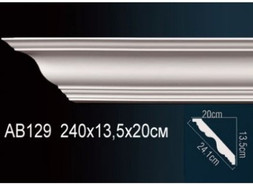 Перфект Карниз потолочный гладкий AB129