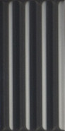 Настенная плитка WigWag Black 7,5x15 41ZERO42 глянцевая, рельефная керамическая 4100324