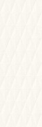 Настенная плитка Eclettica White Struttura Diamond 3D M1AA 40x120 керамическая