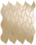 Мозаика Roma Gold Onice Miele Leaves Mosaico 25,9x30,9 керамика глянцевая, бежевый 36979