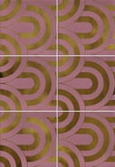 Декор Vives Hanami Takada Marsala Oro 23x33.5 керамический