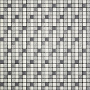Мозаика Denim Sfilato 001 керамика 30х30 см Appiani матовая чип 12х12 мм, белый, серый SFIL 001