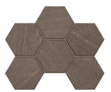 Мозаика GB03 Hexagon 25x28,5 керамогранит матовая, серый