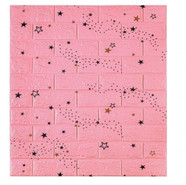 Комплект 3D панелей для стен Lako Decor Звездное небо (розовый кирпич) 700х770х5 мм (плитка пвх LVT) LKD-87-04-02
