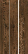 Керамогранит Rovere Decor Brown Rektifiye Kutahya 19.2x120 матовый напольная плитка 30612022500300