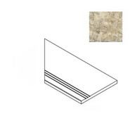 Керамогранит Forte Dei Marmi Quark Brazilian Gold Round Ang. Sx 30x60 Atlas Concorde матовый бортик закругленный левый 620090001103