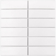 Мозаика White Matt (V-VW56000) 300х300x6 47x147 керамическая