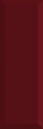 Настенная плитка Monocolor Biselado Brillo Burdeos 10x30 глянцевая керамическая