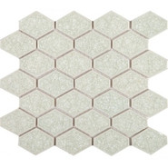 Мозаика Rombo Crema керамика 25х22.9 см глянцевая чип 58x45 мм, бежевый