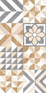 Настенная плитка GT129VG Marmaris Белый Пэчворк 25х50 Global Tile матовая керамическая