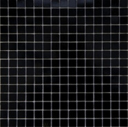 Мозаика Black Finish стекло 32.7х32.7 см глянцевая чип 2x2 мм, черный