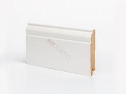 Напольный плинтус МДФ DeArtio белый U 104-100 мм окрашенный