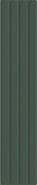 Настенная плитка Plinto In Green Matt 10.7х54.2 DNA Tiles матовая, рельефная (структурированная) керамическая 78803289