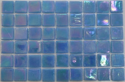 Мозаика Taurus-Lux-40 прокрашенная в массе стекло 32.7х32.7 см перламутровая чип 15х15 мм, синий