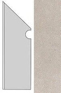 Плинтус Kone Silver Battiscopa Sag.Sx. AUO0 7,2x30 шт керамогранит