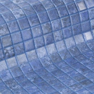 Мозаика Ezarri Bluestone 50 Safe стекло 36.5х36.5 см матовая, антислип чип 50х50 мм, синий