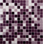 Мозаика MIX16 Фиолетовый (бумага) стекло 32.7х32.7 см глянцевая чип 20х20 мм