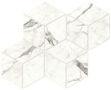 Мозаика Marvel Statuario Supremo Mos. Esagono Matt 30x35 керамогранитная