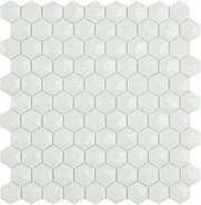 Мозаика Hex Nordic № 910 Белый (на сетке)