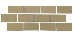 Мозаика PQ73150-05 керамика 7.3х15 см глянцевая, коричневый