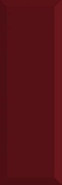 Настенная плитка Monocolor Biselado Brillo Burdeos 10x30 глянцевая керамическая