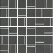 Декор SG640520/MM Гварди 2 Мозаичный Антрацит матовый обрезной 30х30 Kerama Marazzi керамогранит