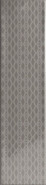 Декор Decor Dark Grey 7.5x30 глянцевая керамический