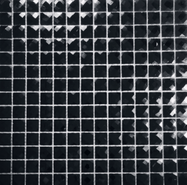 Мозаика из стекла PIX717, чип 10x10 мм, стекло 30х30 см глянцевая, черный